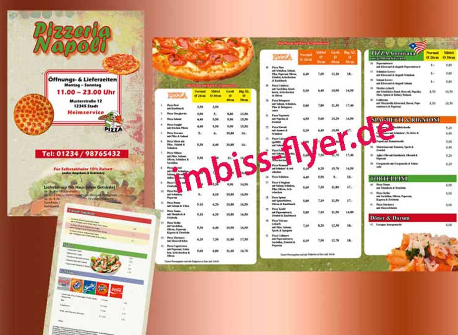 Muster Flyer Lieferdienst