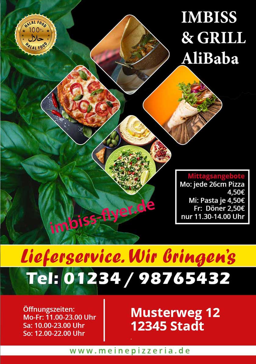 Imbiss Flyer A5