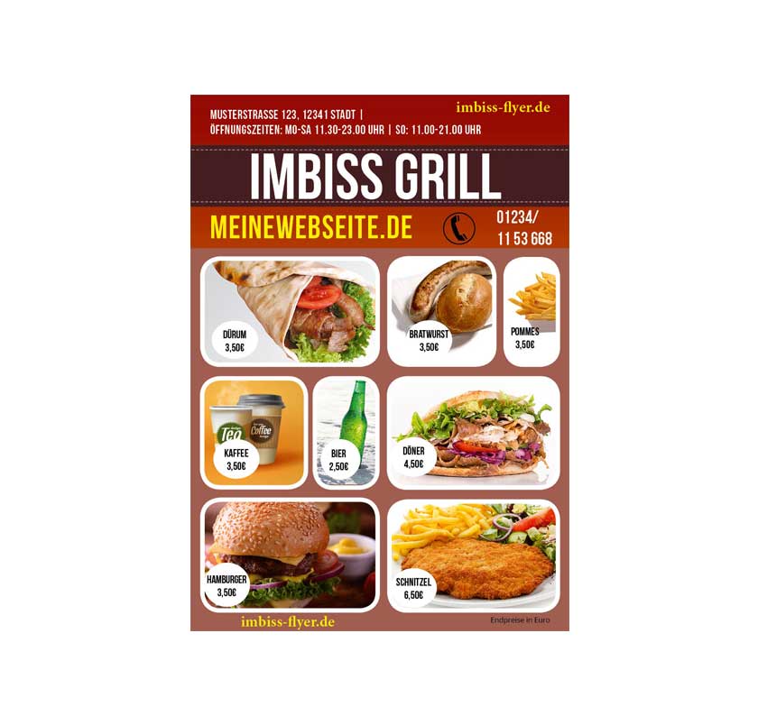 Design Imbiss-Flyer
