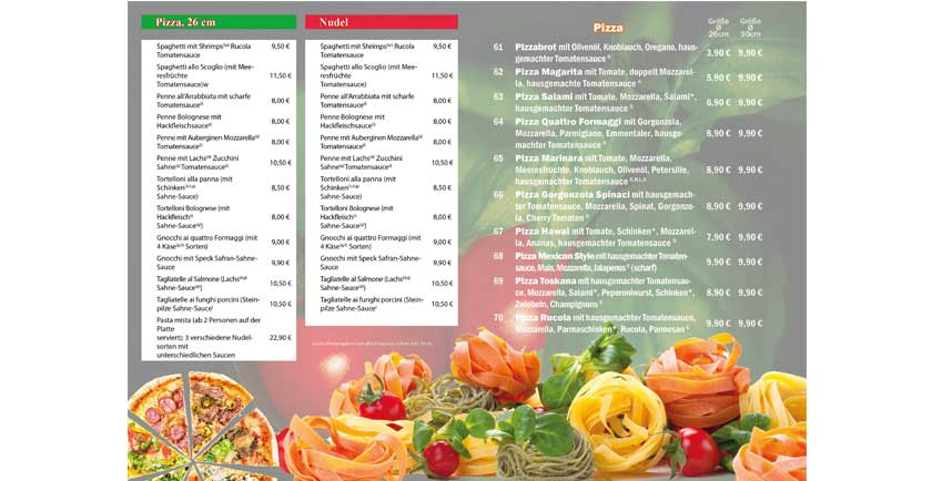 Pizzeria Flyer Beispiel