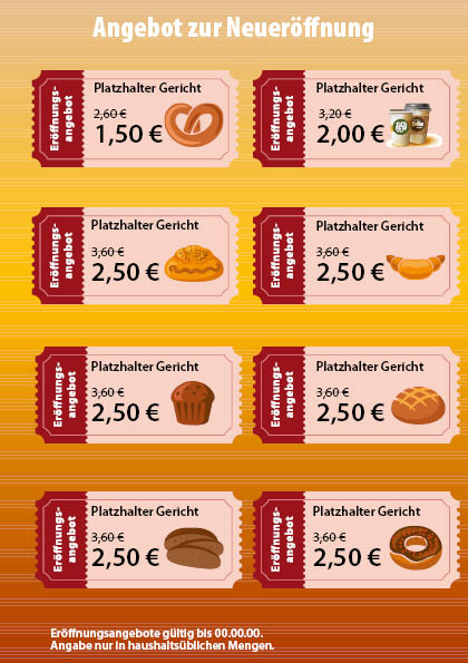 Bäckerei Neueröffnung A5